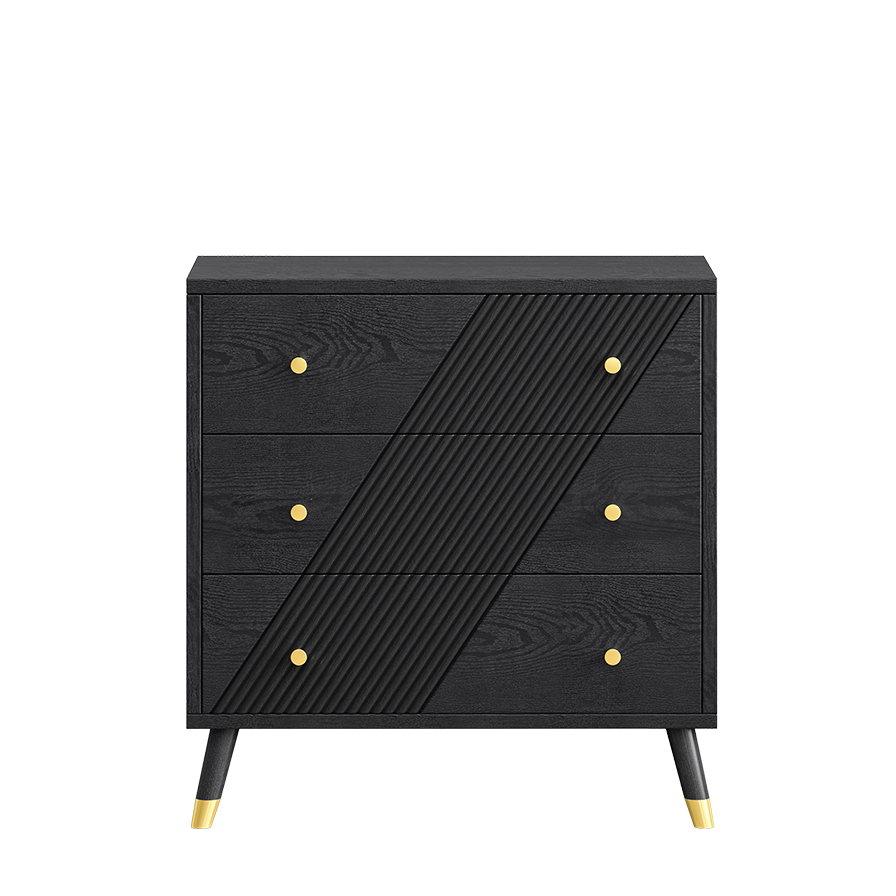 Obsidian 3-Drawer Dresser